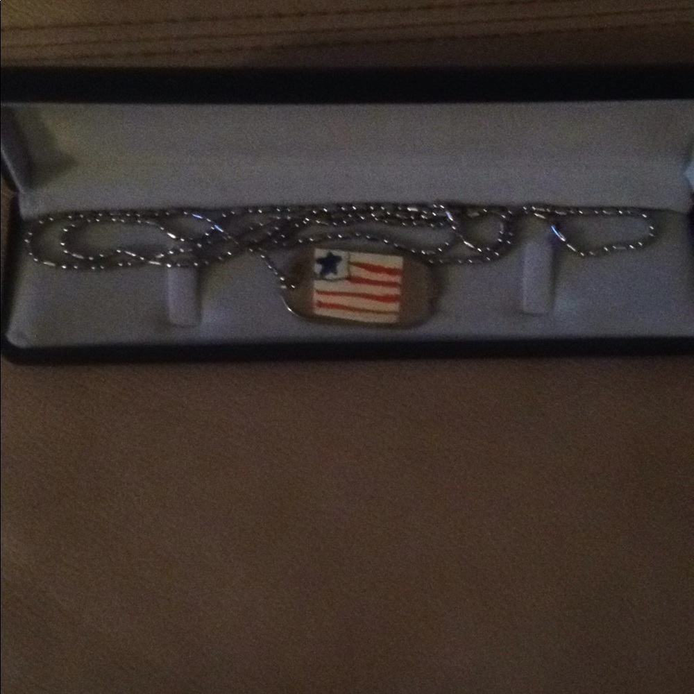 Dog tag with us flag